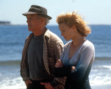 Robin Wright Penn & Paul Newman in Message in a Bottle Poster and Photo