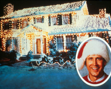 Chevy Chase in National Lampoon's Christmas Vacation Poster and Photo