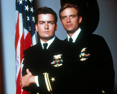 Charlie Sheen & Michael Biehn in Navy SEALS Poster and Photo