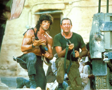Sylvester Stallone & Richard Crenna in Rambo III Poster and Photo