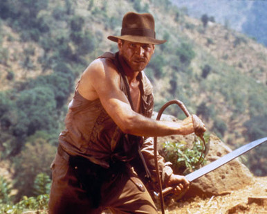 Harrison Ford in Indiana Jones and the Temple of Doom Poster and Photo