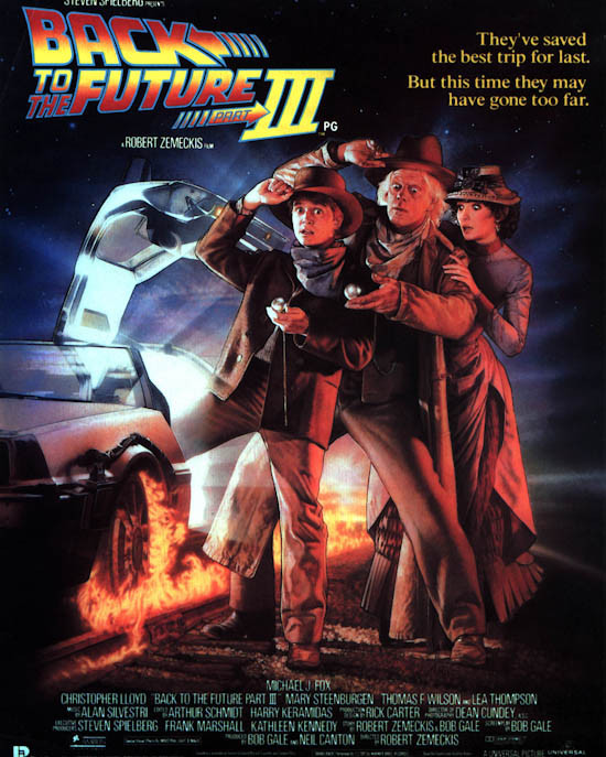 Image result for Back to the Future Part III poster