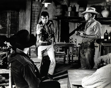Yul Brynner & Horst Buchholz in The Magnificent Seven (1960) Poster and Photo