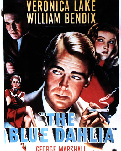 Poster & Alan Ladd in The Blue Dahlia Poster and Photo