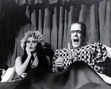 Fred Gwynne & Yvonne de Carlo in The Munsters Poster and Photo