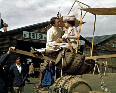 Sarah Miles & Jean-Pierre Cassel in Those Magnificent Men in their Flying Machines, or How I Flew From London to Paris in 25 Hours and 11 Minutes. Poster and Photo