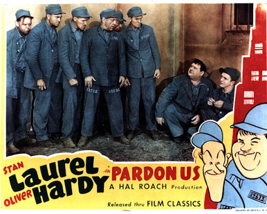 Stan Laurel & Oliver Hardy in Pardon Us (Laurel & Hardy) Poster and Photo