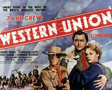 Poster & Randolph Scott in Western Union Poster and Photo
