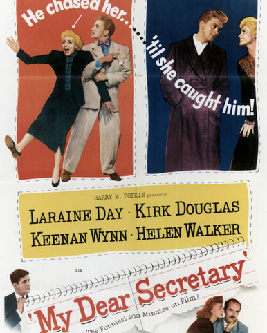 Poster & Kirk Douglas in My Dear Secretary Poster and Photo