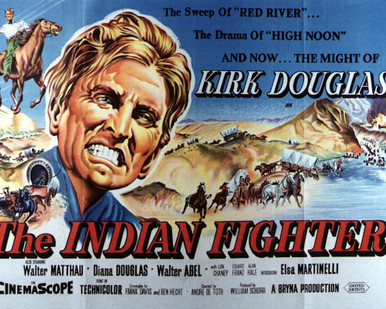 Poster & Kirk Douglas in The Indian Fighter Poster and Photo