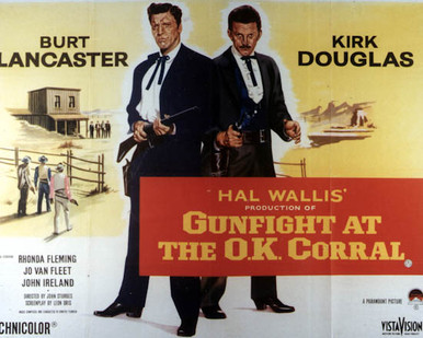Poster & Burt Lancaster in Gunfight at the OK Corral Poster and Photo