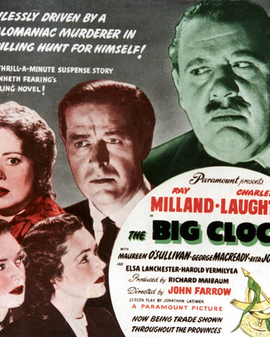 Poster & Charles Laughton in The Big Clock Poster and Photo