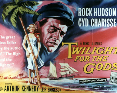 Poster & Rock Hudson in Twilight for the Gods Poster and Photo