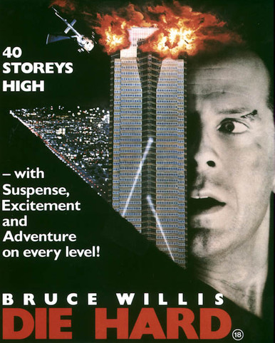 Poster & Bruce Willis in Die Hard Poster and Photo