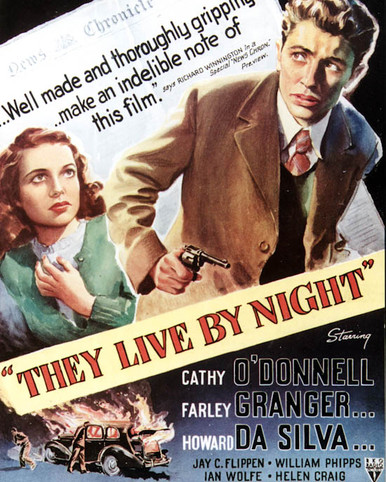 Poster & Farley Granger in They Live By Night Poster and Photo