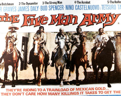 Poster & Peter Graves in The Five Man Army Poster and Photo