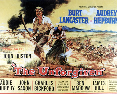 Poster & Burt Lancaster in The Unforgiven Poster and Photo