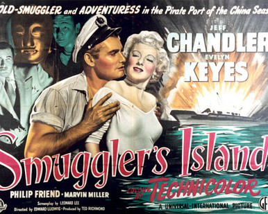 Poster & Jeff Chandler in Smuggler's Island Poster and Photo