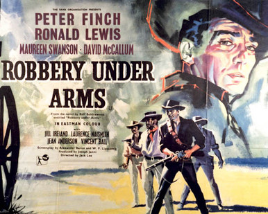 Poster & Peter Finch in Robbery Under Arms Poster and Photo