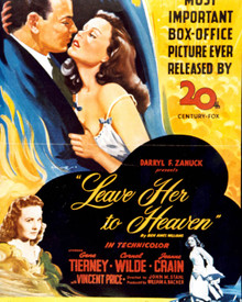 Poster & Gene Tierney in Leave Her to Heaven Poster and Photo