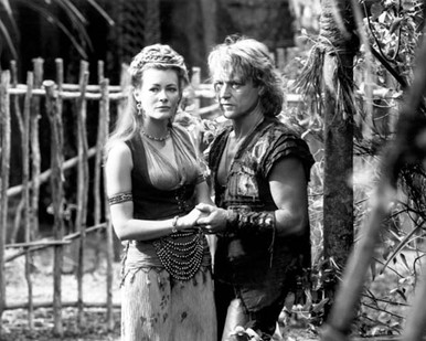 Michael Hurst & Leslie Wing in Hercules: The Legendary Journeys Poster and Photo