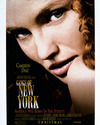 Poster & Cameron Diaz in Gangs of New York Poster and Photo