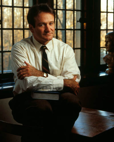 Robin Williams in Dead Poets Society Poster and Photo
