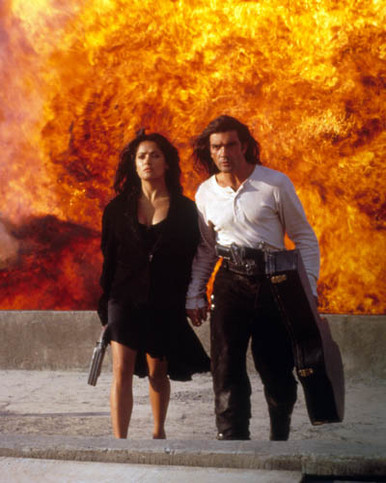 Antonio Banderas & Salma Hayek in Desperado Poster and Photo