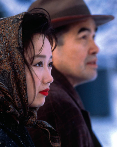 Akira Takayama & Youki Kudoh in Snow Falling on Cedars Poster and Photo