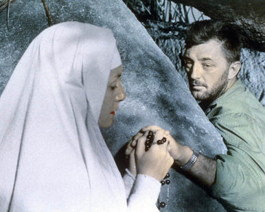 Deborah Kerr & Robert Mitchum in Heaven Knows, Mr Allison aka Dieu Seul le Sait Poster and Photo