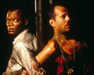 Bruce Willis & Samuel L. Jackson in Die Hard with a Vengeance Poster and Photo
