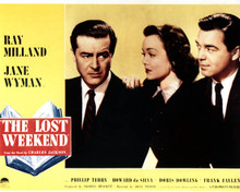 Ray Milland & Jane Wyman in The Lost Weekend Poster and Photo