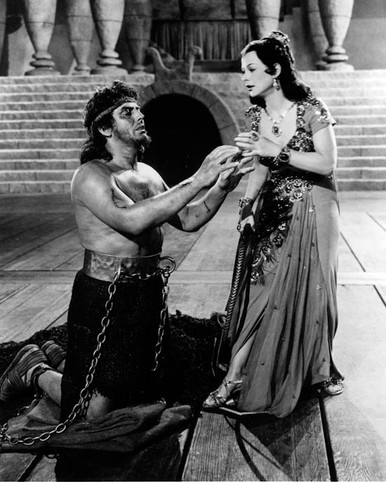 Victor Mature & Hedy Lamarr in Samson and Delilah (1949) Poster and Photo