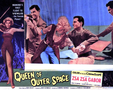 Zsa Zsa Gabor & Eric Fleming in Queen of Outer Space Poster and Photo