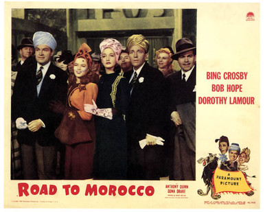 Bob Hope & Dorothy Lamour in Road to Morocco Poster and Photo