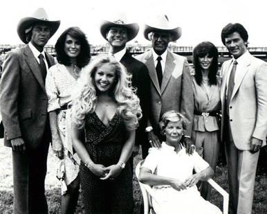 The Ewing Family & Steve Kanaly in Dallas (1978-1991) Poster and Photo