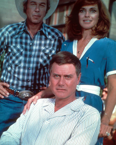 Steve Kanaly & Larry Hagman in Dallas (1978-1991) Poster and Photo