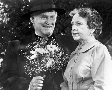 Dabbs Greer & Iris Korn in Little House on the Prairie Poster and Photo