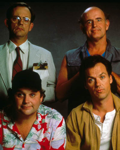 Michael Keaton & Christopher Lloyd in The Dream Team Poster and Photo