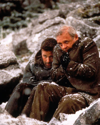 Anthony Hopkins & Alec Baldwin in The Edge Poster and Photo