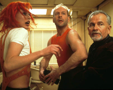 Bruce Willis & Milla Jovovich in The Fifth Element Poster and Photo