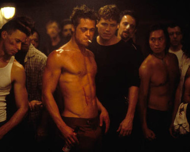Brad Pitt in Fight Club Poster and Photo