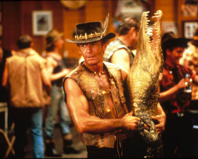 Paul Hogan in Crocodile Dundee Poster and Photo