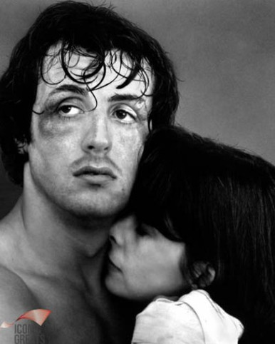 Sylvester Stallone & Talia Shire in Rocky Poster and Photo
