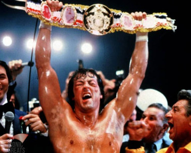 Sylvester Stallone in Rocky II Poster and Photo
