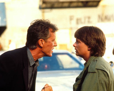 Michael J. Fox & James Woods in The Hard Way Poster and Photo
