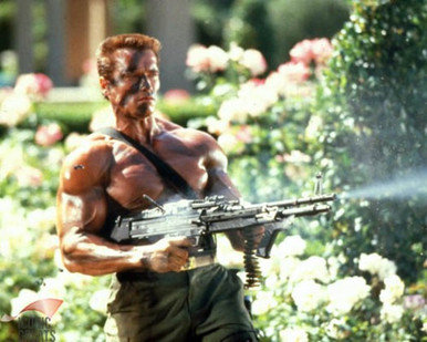 Arnold Schwarzenegger in Commando Poster and Photo