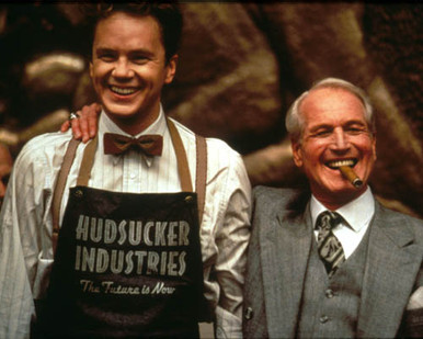 Paul Newman & Tim Robbins in The Hudsucker Proxy Poster and Photo