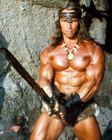 Arnold Schwarzenegger in Conan, the Destroyer Poster and Photo