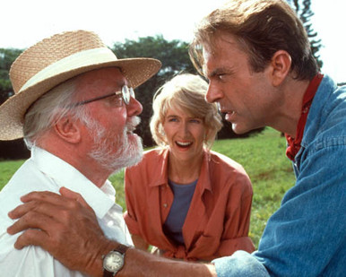 Sam Neill & Laura Dern in Jurassic Park Poster and Photo